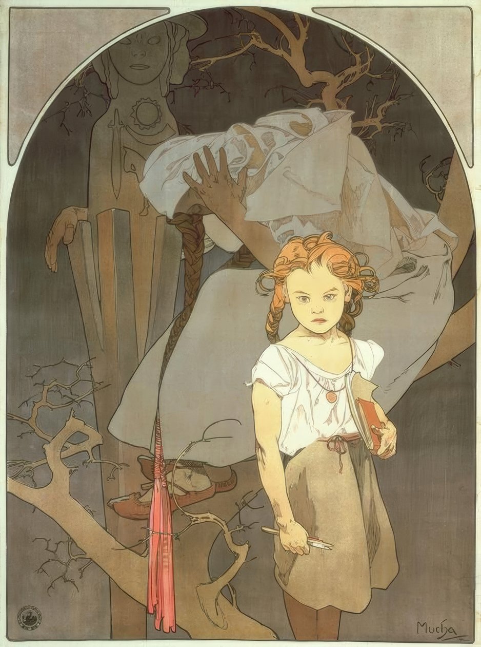 Lotterie des mährischen Südwesten von Alphonse Mucha