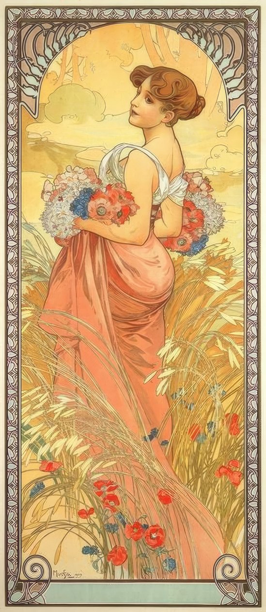 Der Sommer von Alphonse Mucha
