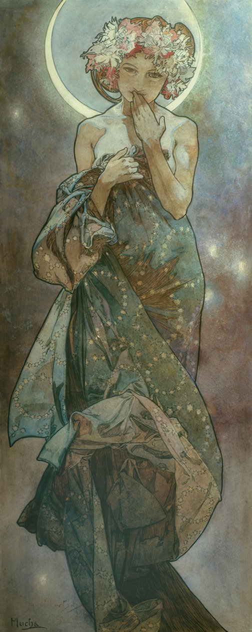 Mondschein von Alphonse Mucha