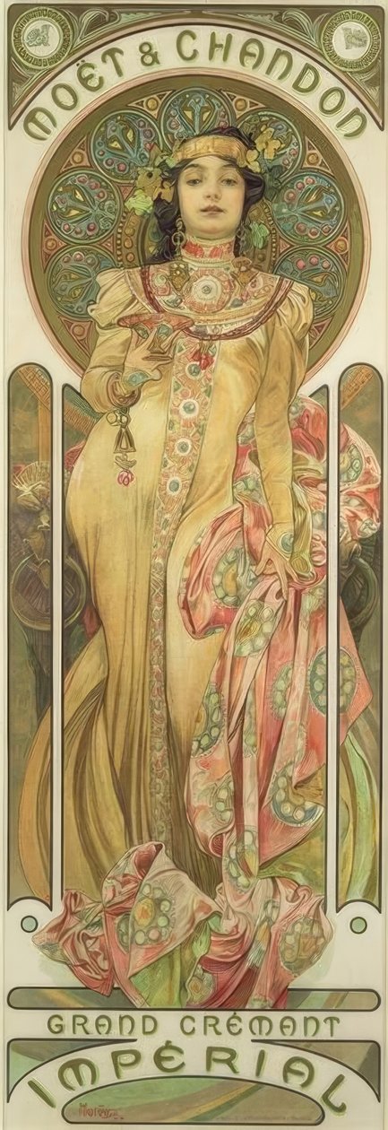 Moët & Chandon / Grand Crémant Impérial von Alphonse Mucha
