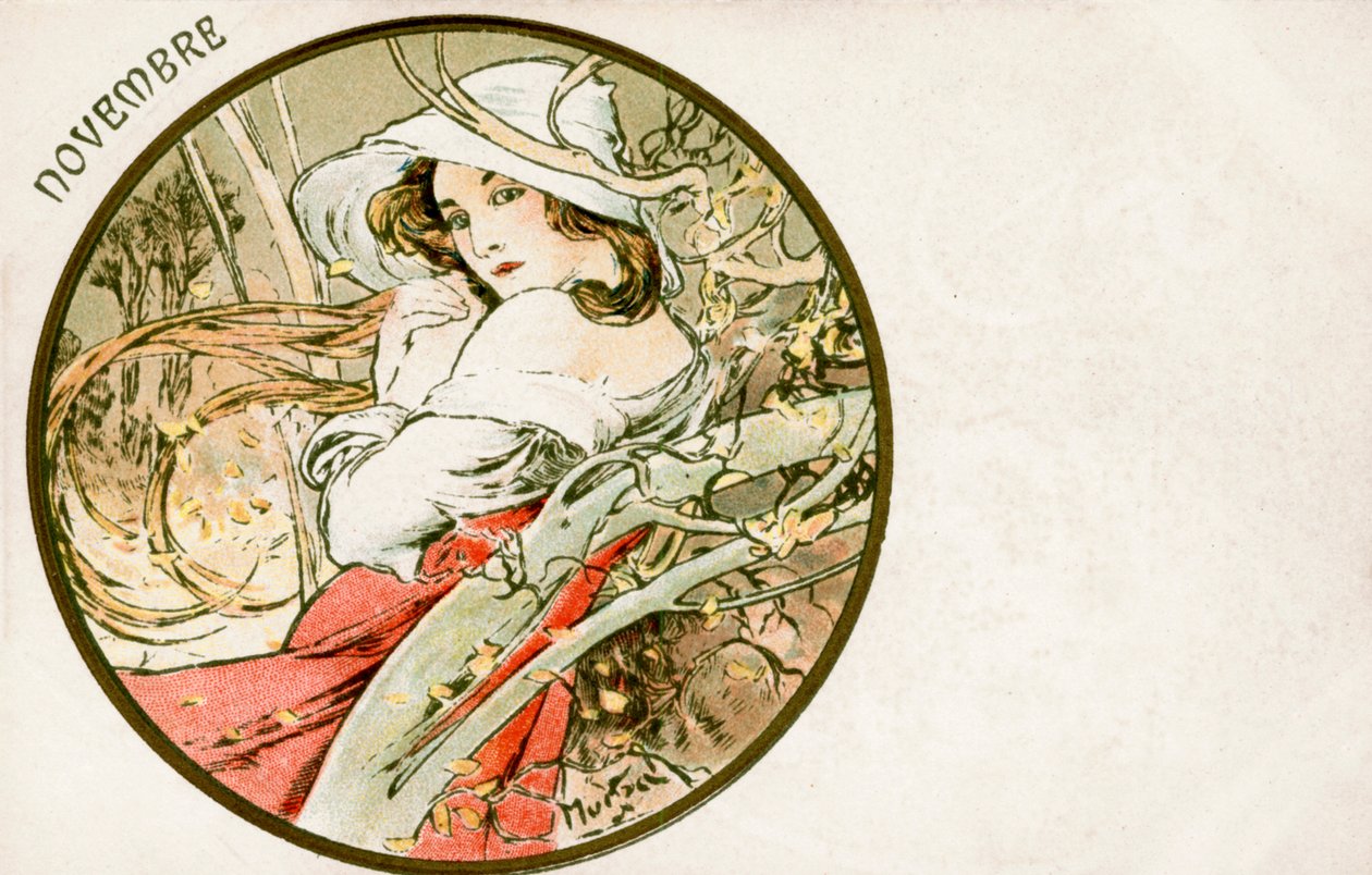 November, 1900 von Alphonse Mucha