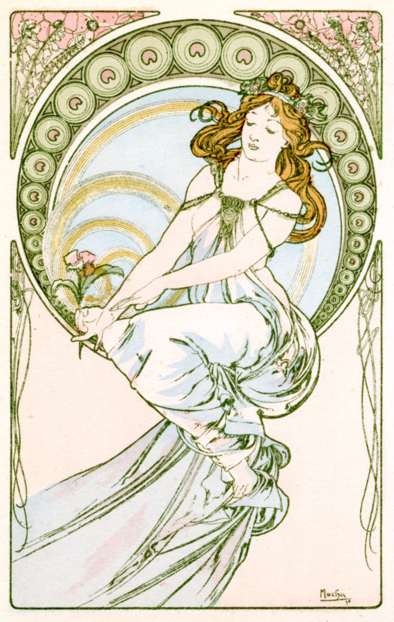Malerei, 1900 von Alphonse Mucha