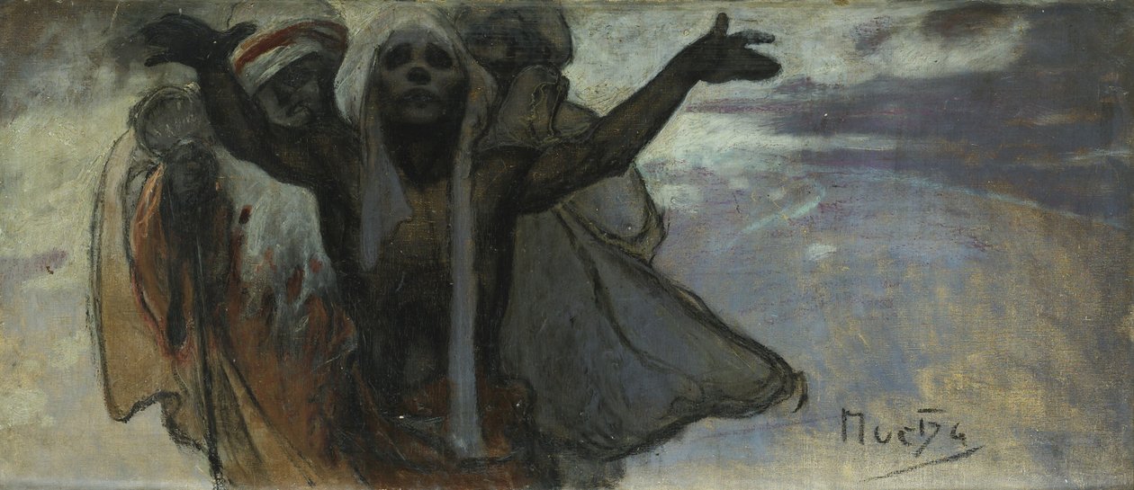 Studie für das Slawische Epos von Alphonse Mucha