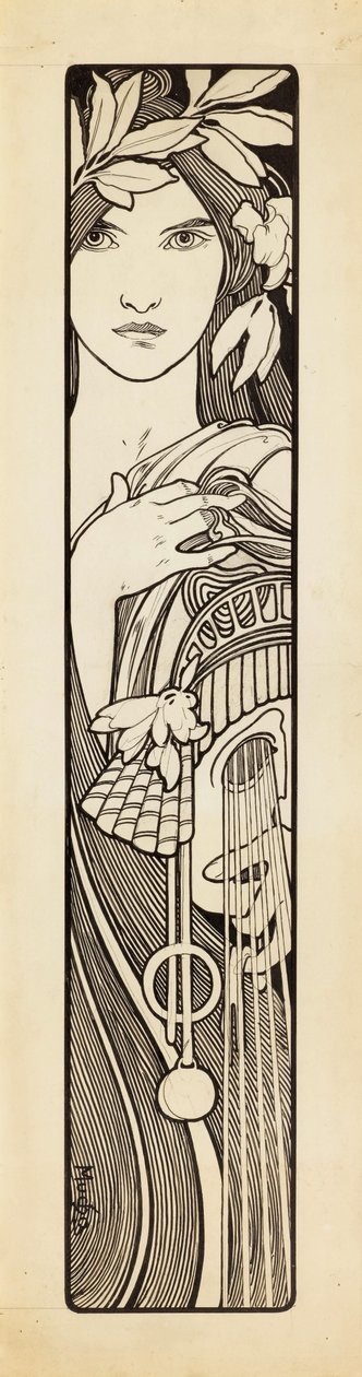 Thalia, die Muse der Komödie, 1897 von Alphonse Mucha