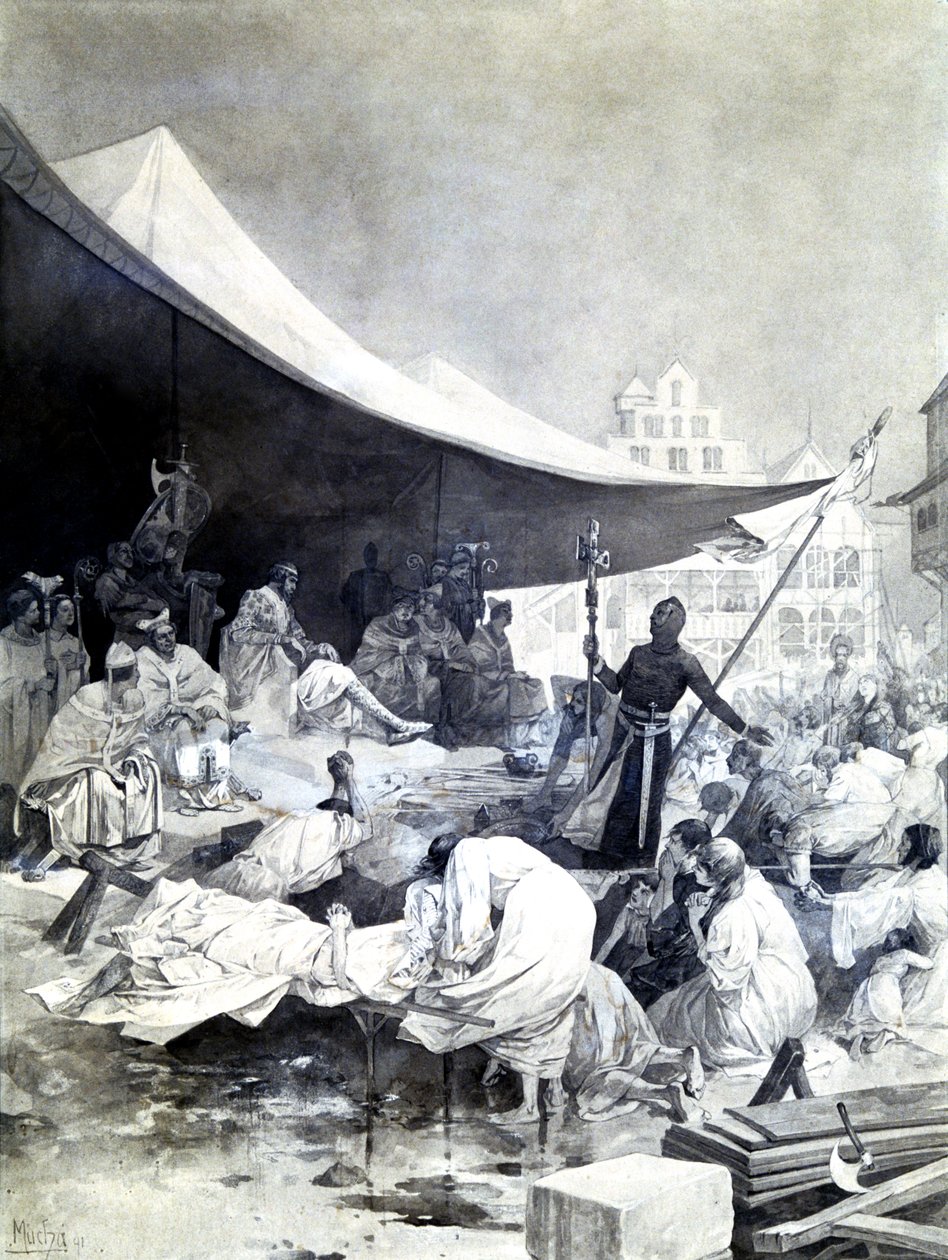 Das Kreuz, um 1900-1939 von Alphonse Mucha