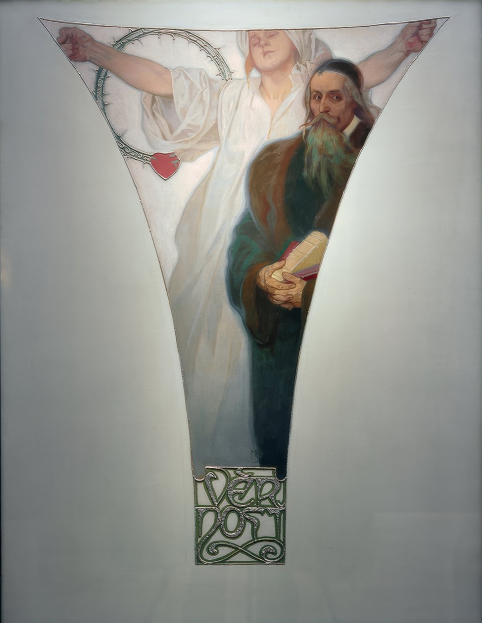 Treue – J.A. Komensky von Alphonse Mucha