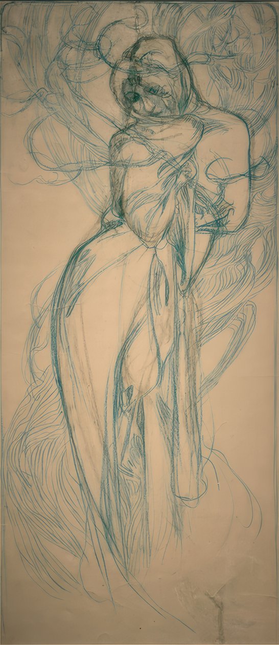 Winter von Alphonse Mucha