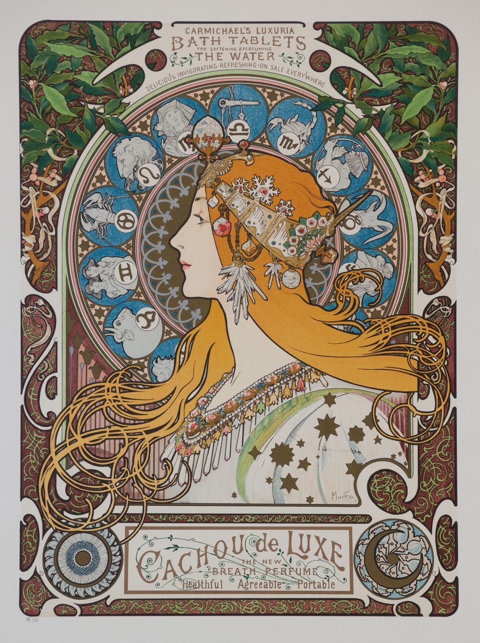 Zodiac, 1896 von Alphonse Mucha
