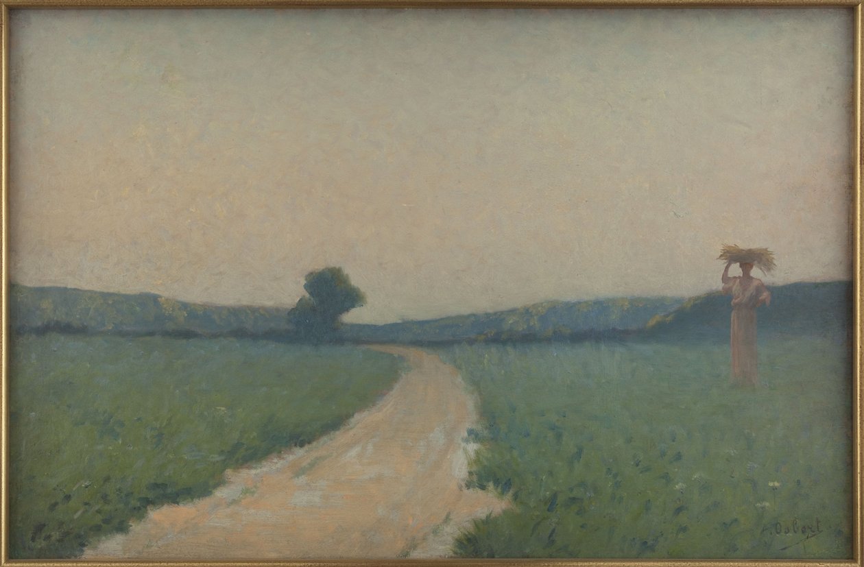 Die Landstraße am Morgen von Alphonse Osbert