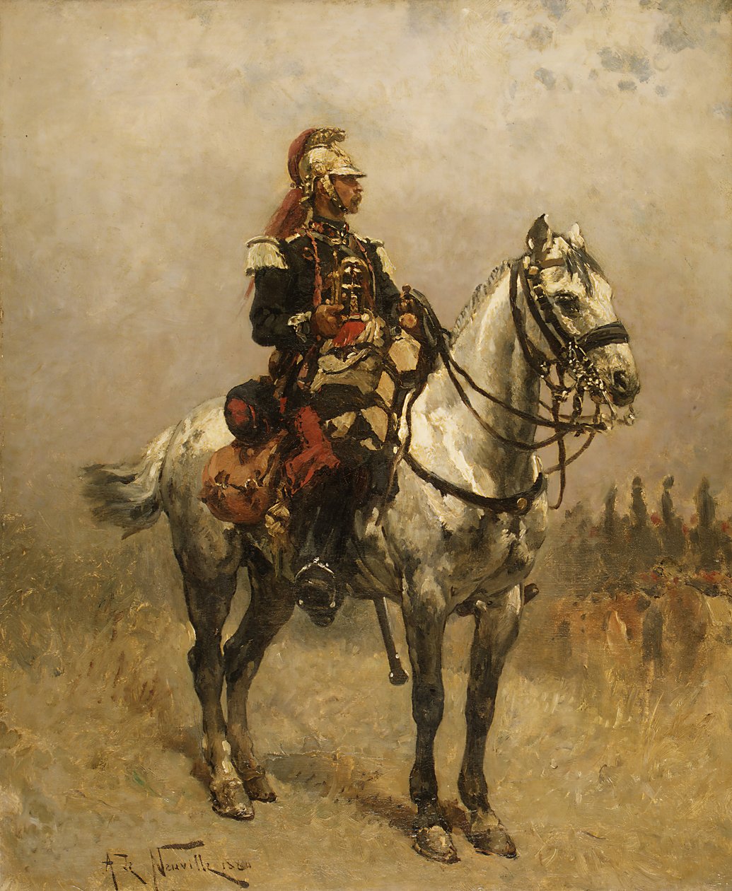 Ein Kavallerist von Alphonse de Neuville