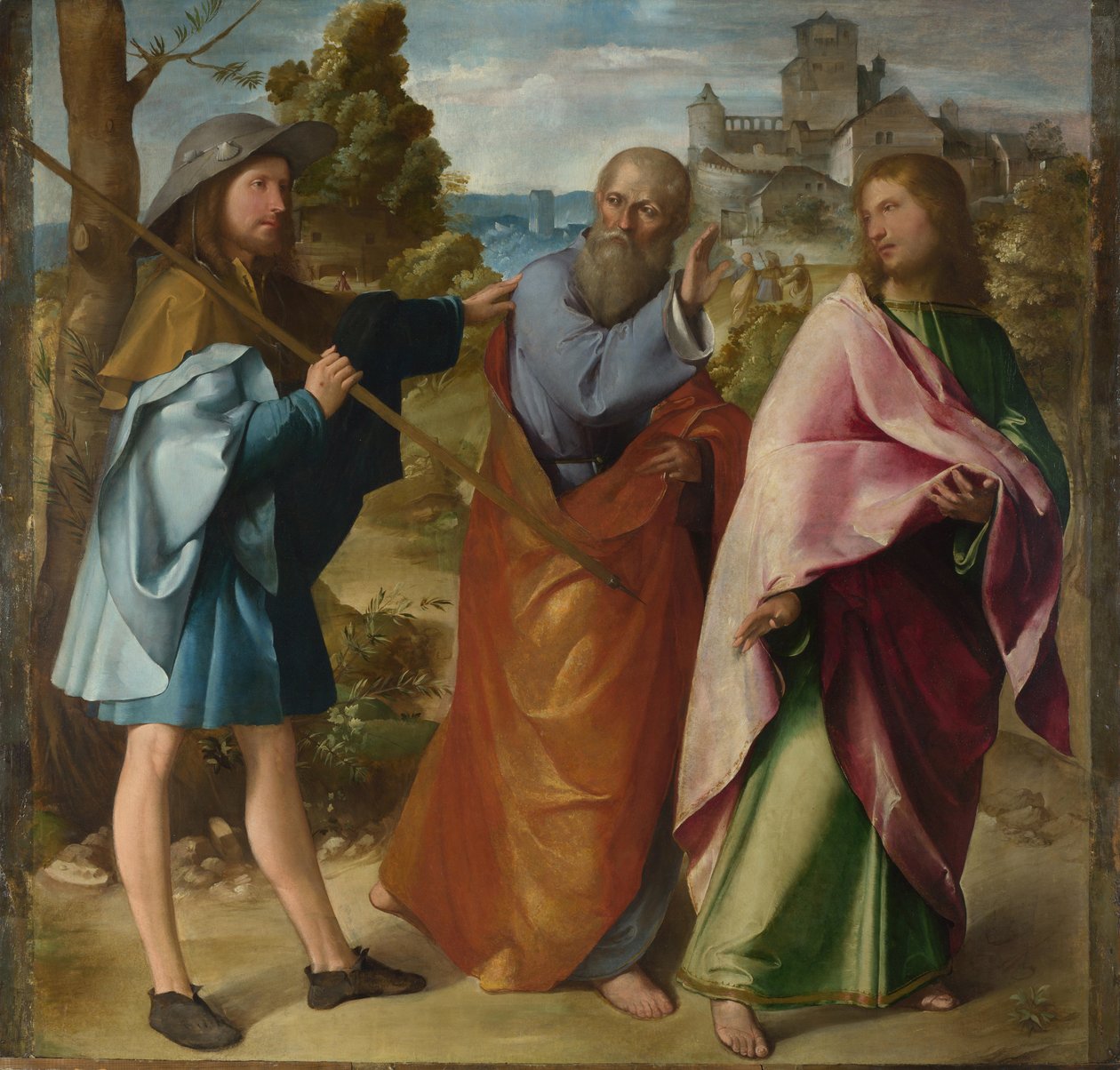 Der Weg nach Emmaus, ca. 1516 von Altobello Melone