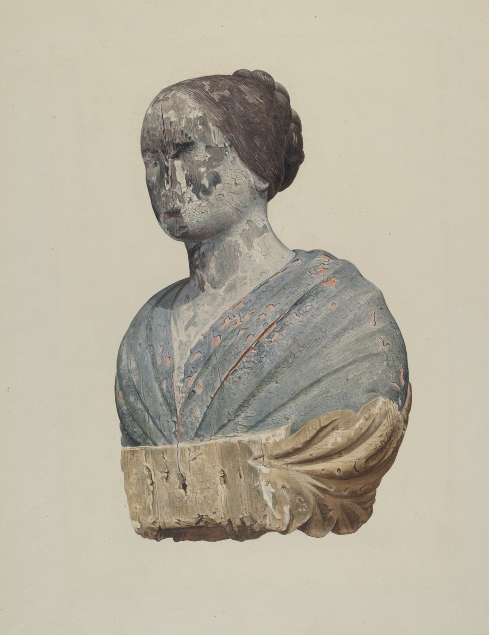 Galionsfigur von der Schoner "Polly" von Alton K. Skillin