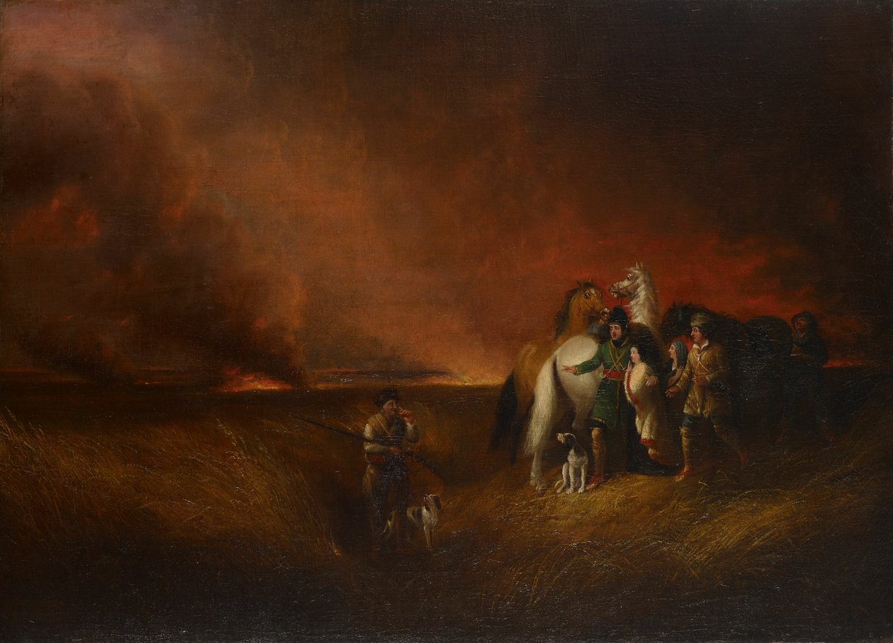 Die Prärie in Flammen von Alvan Fisher
