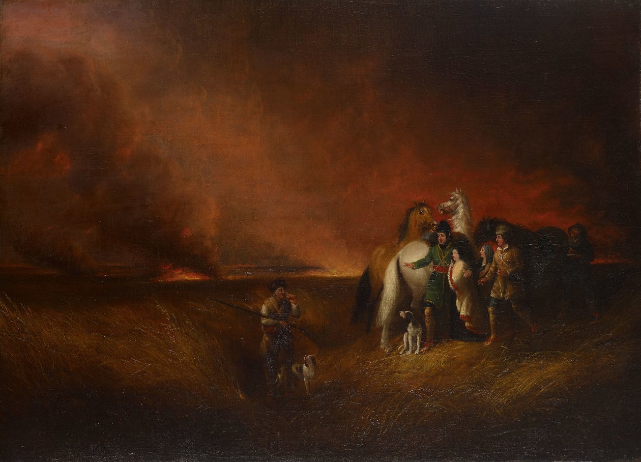 Die Prärie in Flammen von Alvan Fisher