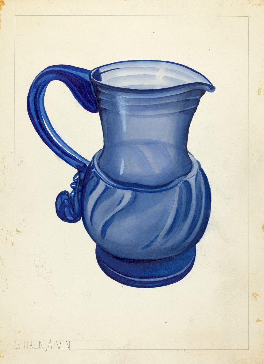 Geblasenes Glas - Krug von Alvin Shiren