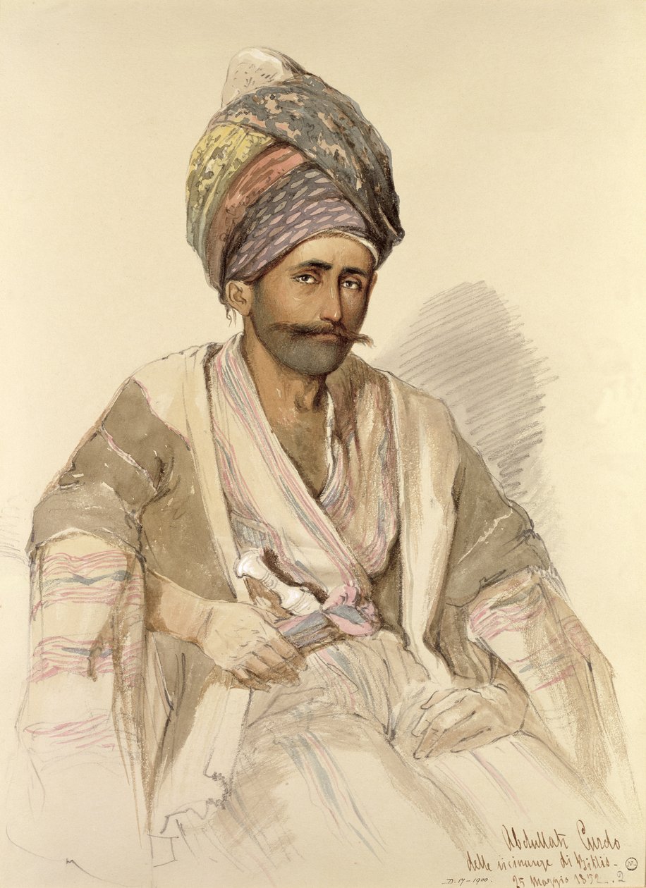 Abdullah - Kurde aus Bitlis, 1852 von Amadeo Preziosi