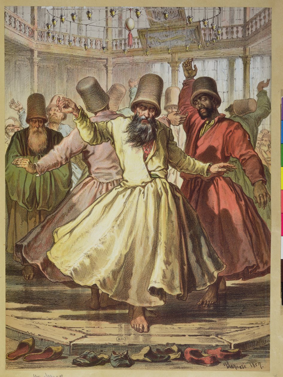 Tanzende Derwische, 1857 von Amadeo Preziosi