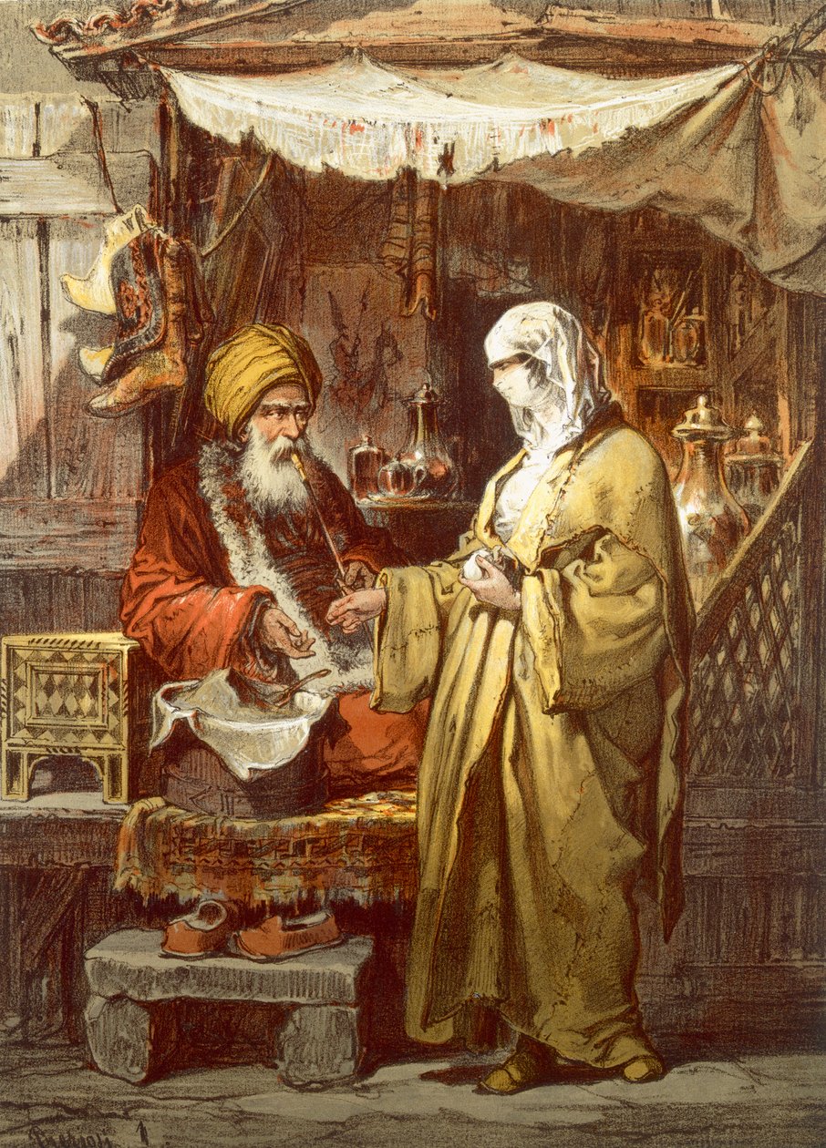 Apotheke oder Drogerie, 1865 von Amadeo Preziosi