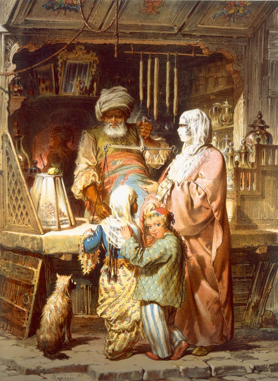 Süßigkeitenverkäufer, 1865 von Amadeo Preziosi