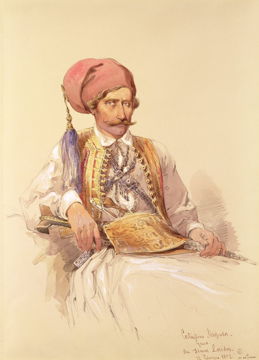 Constantinos Sisopulos, 1852 von Amadeo Preziosi