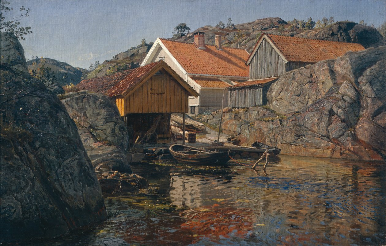 Zwischen Felsen, Mol, Nye-Hellesund von Amaldus Nielsen