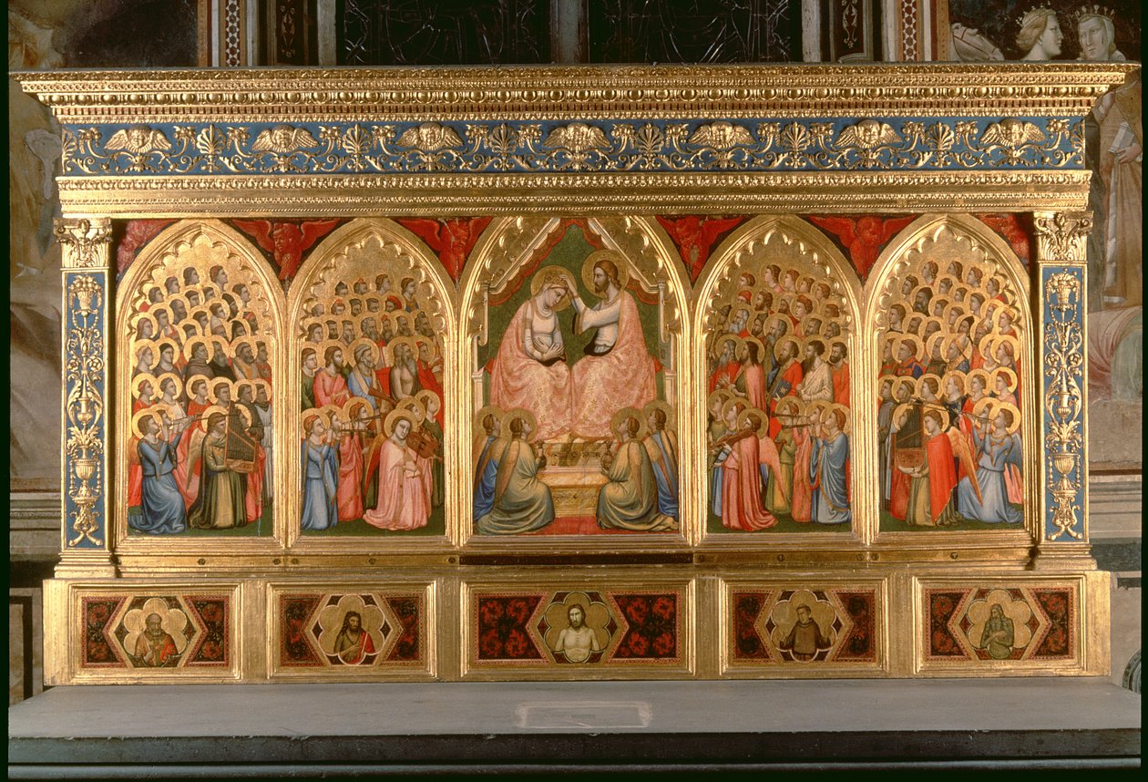 Krönung der Jungfrau Polyptychon von Ambrogio Bondone Giotto