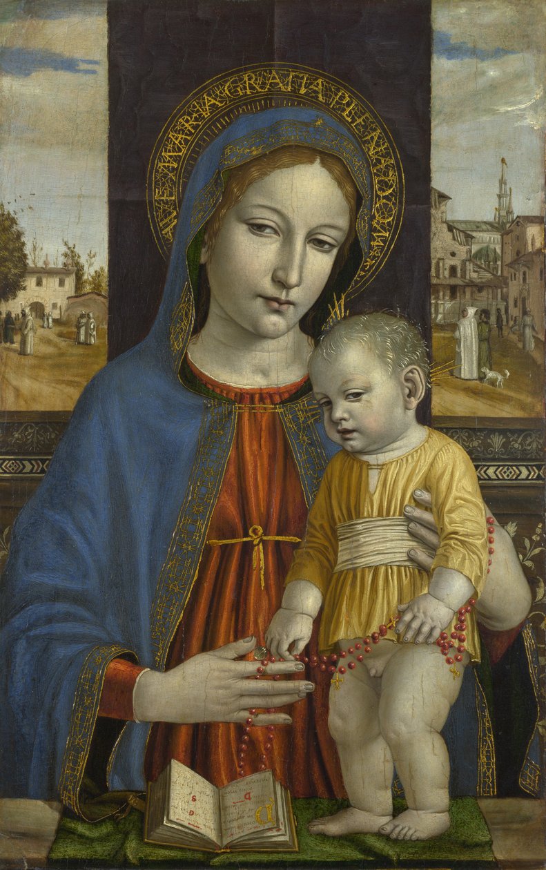 Die Jungfrau und das Kind, ca. 1490 von Ambrogio Bergognone