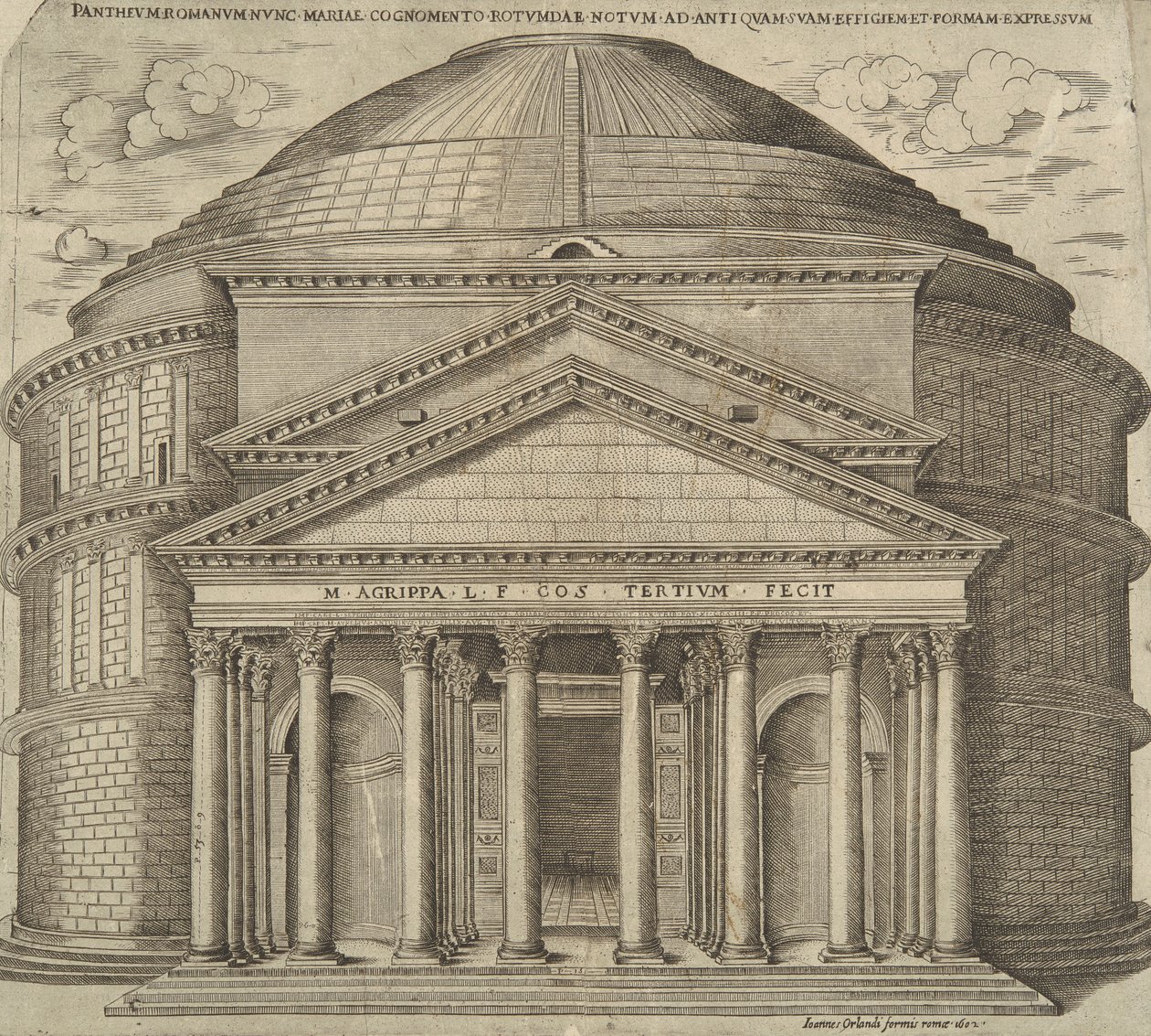 Pantheum Romanum nunc Mariae Cognomento von Ambrogio Brambilla
