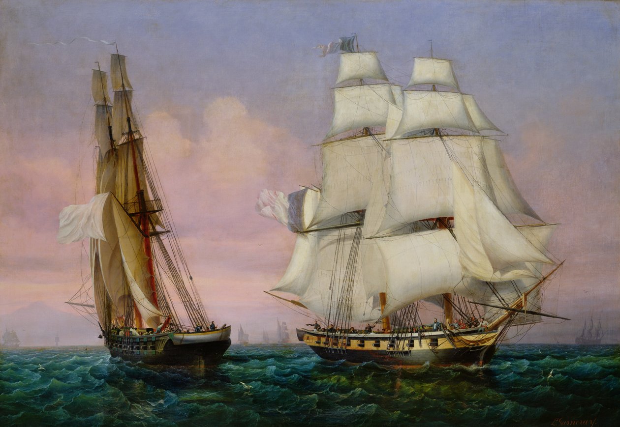 Rückkehr von Elba, ca. 1852 von Ambroise Louis Garneray