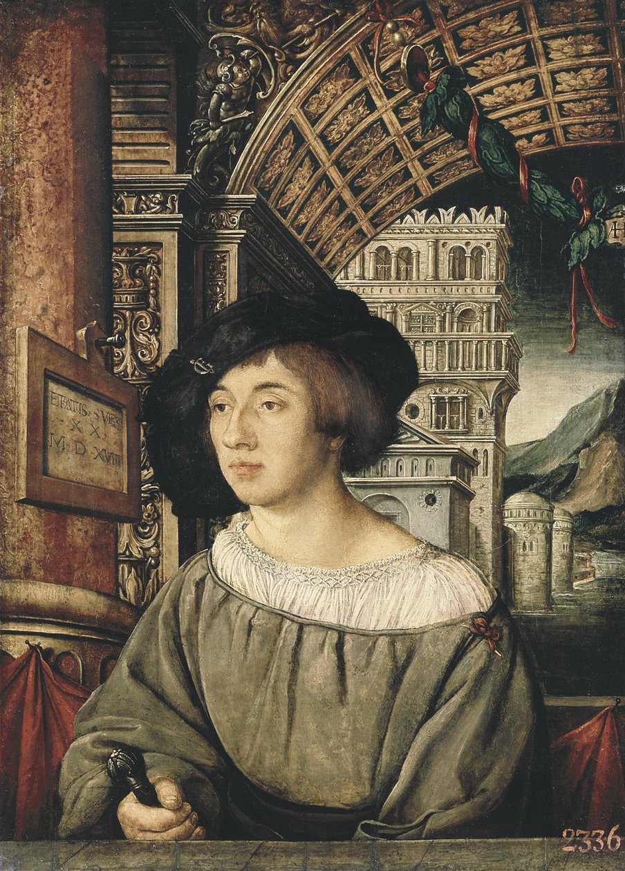 Porträt eines jungen Mannes von Ambrosius Holbein