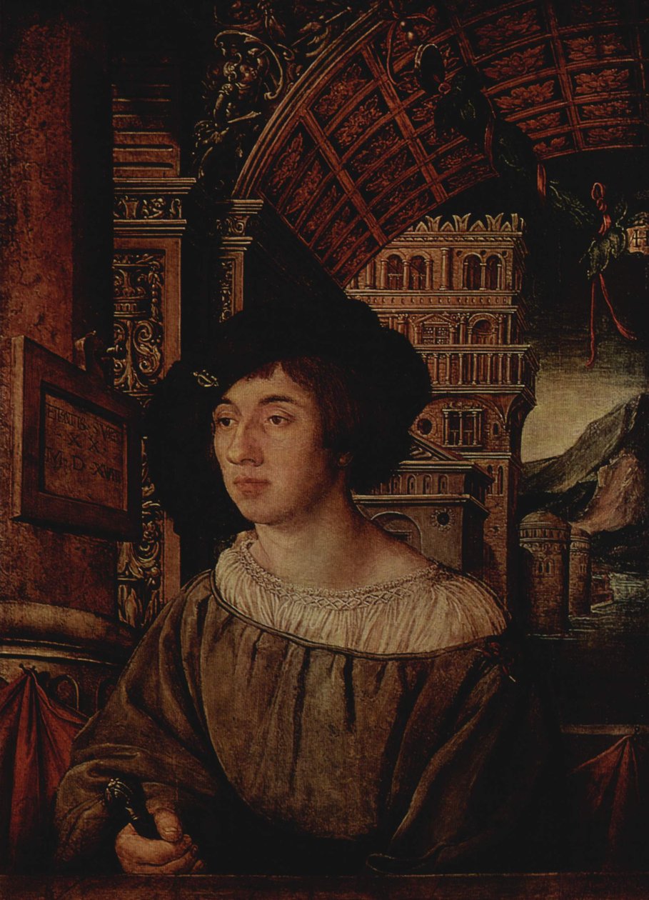 Porträt eines jungen Mannes von Ambrosius Holbein