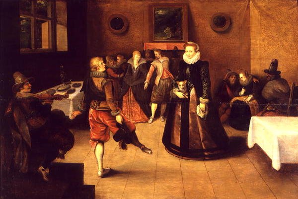 Die Tanzstunde von Ambrosius II Francken or Franck