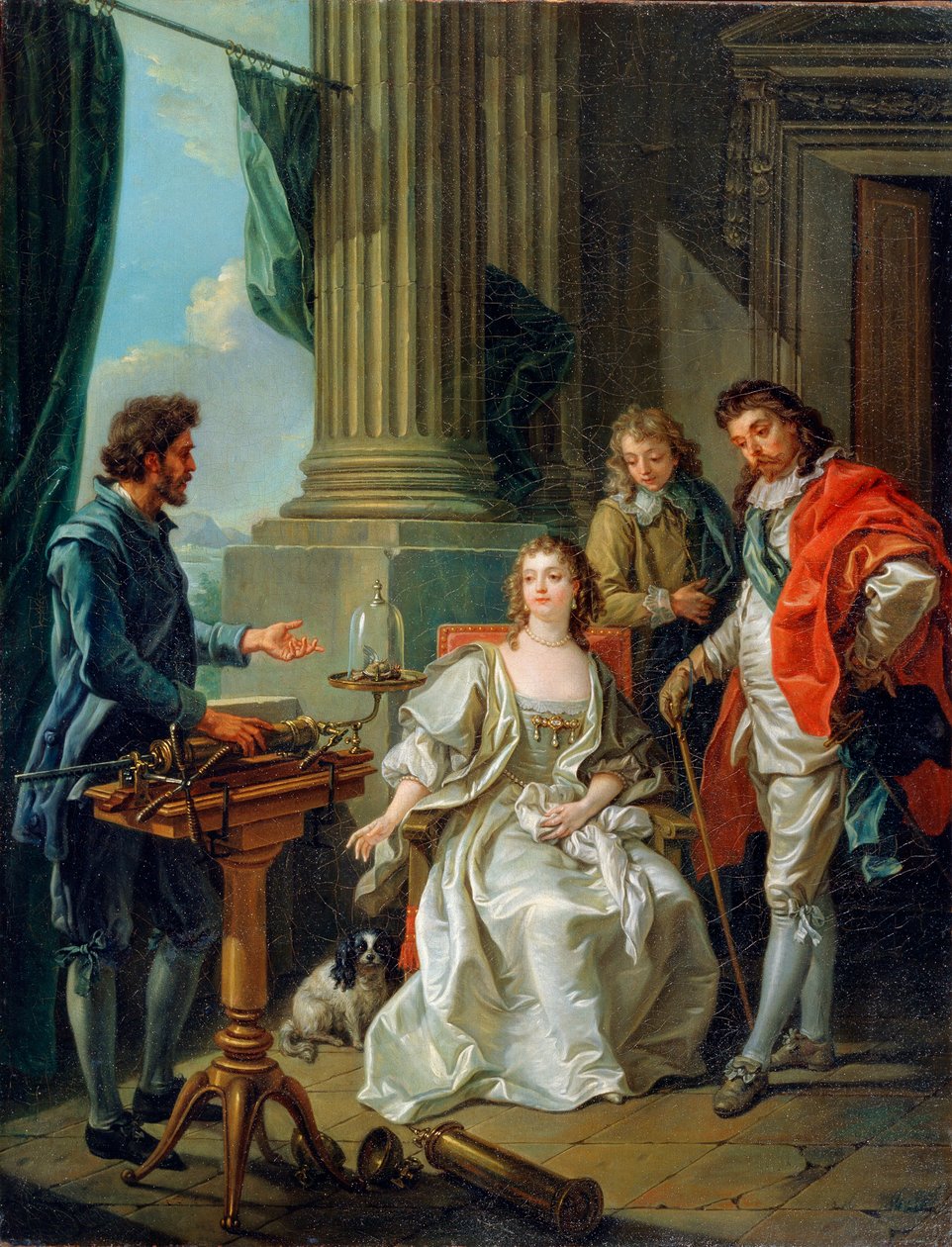 Pneumatisches Experiment, 1777 von Charles Amedee Philippe van Loo