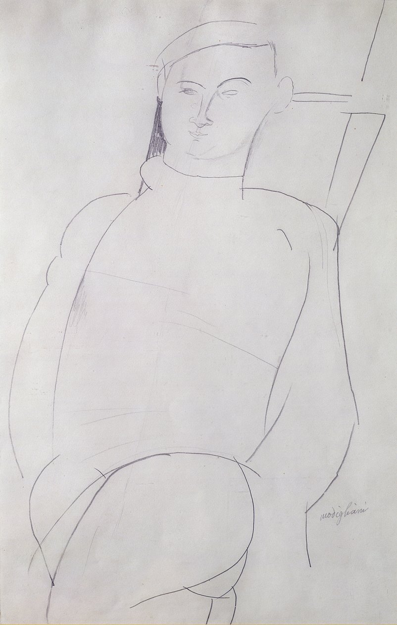 Jacques Lipchitz (1891-1973) ca. 1917 von Amedeo Modigliani
