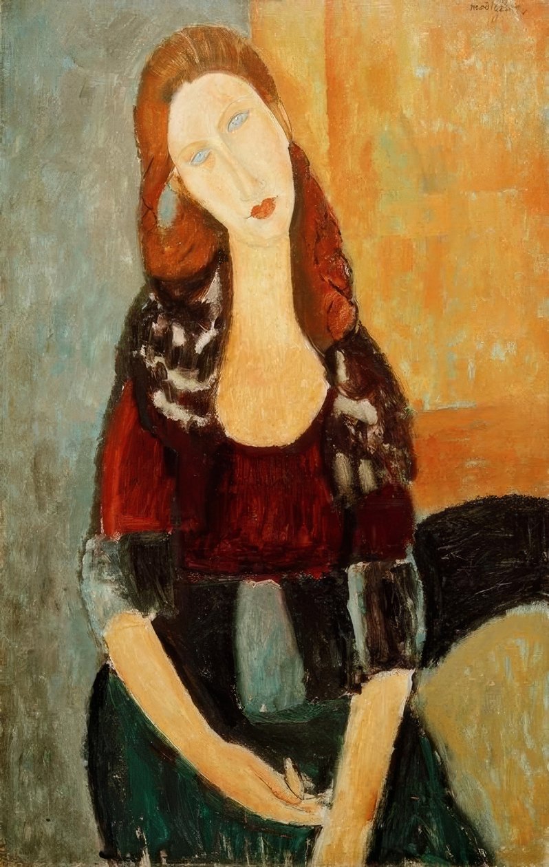 Jeanne Hébuterne sitzend von Amedeo Modigliani