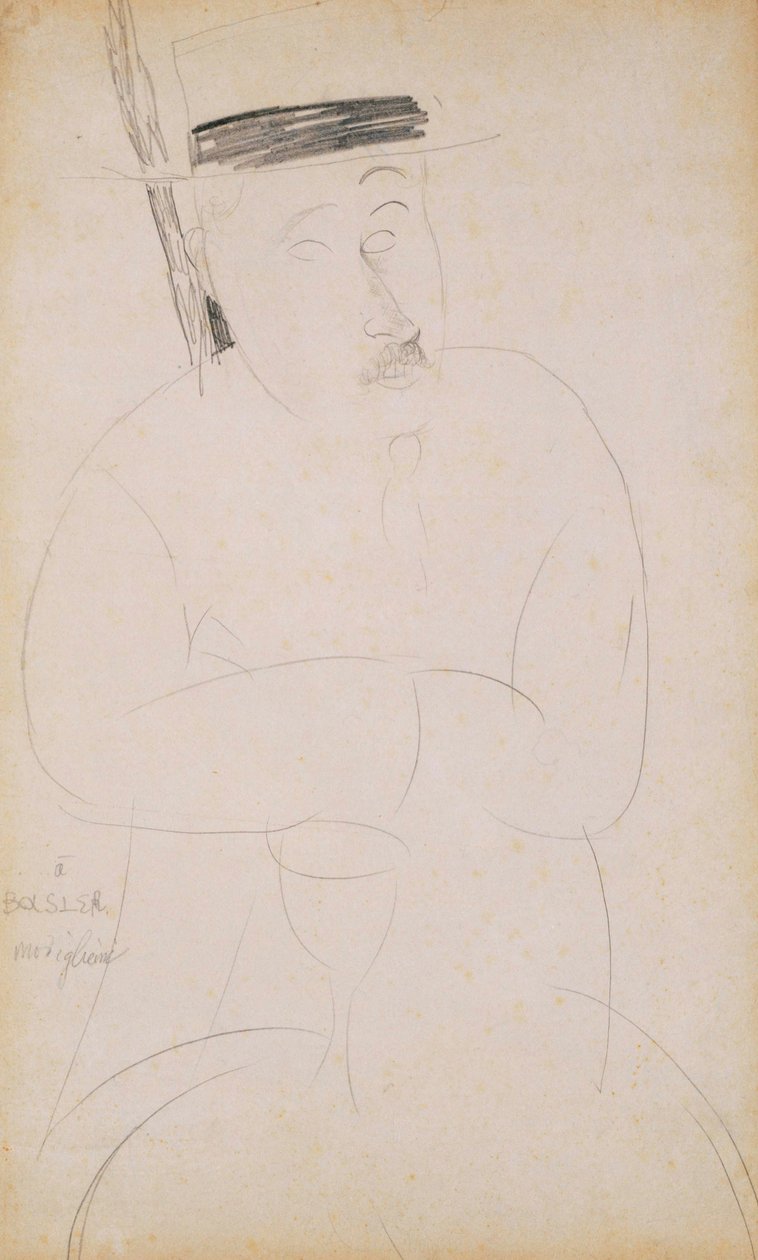 Porträt von Adolphe Basler von Amedeo Modigliani