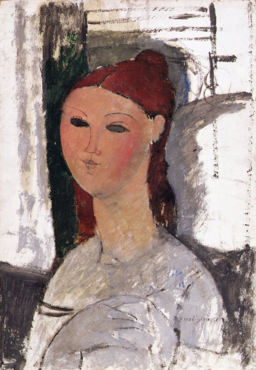 Junge Frau, sitzend, ca. 1915 von Amedeo Modigliani