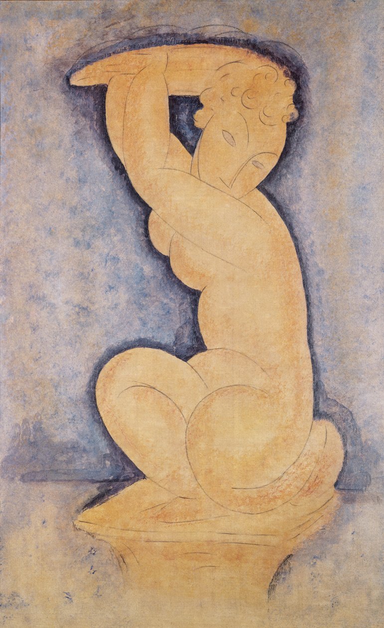 Karyatide, 1914 von Amedeo Modigliani