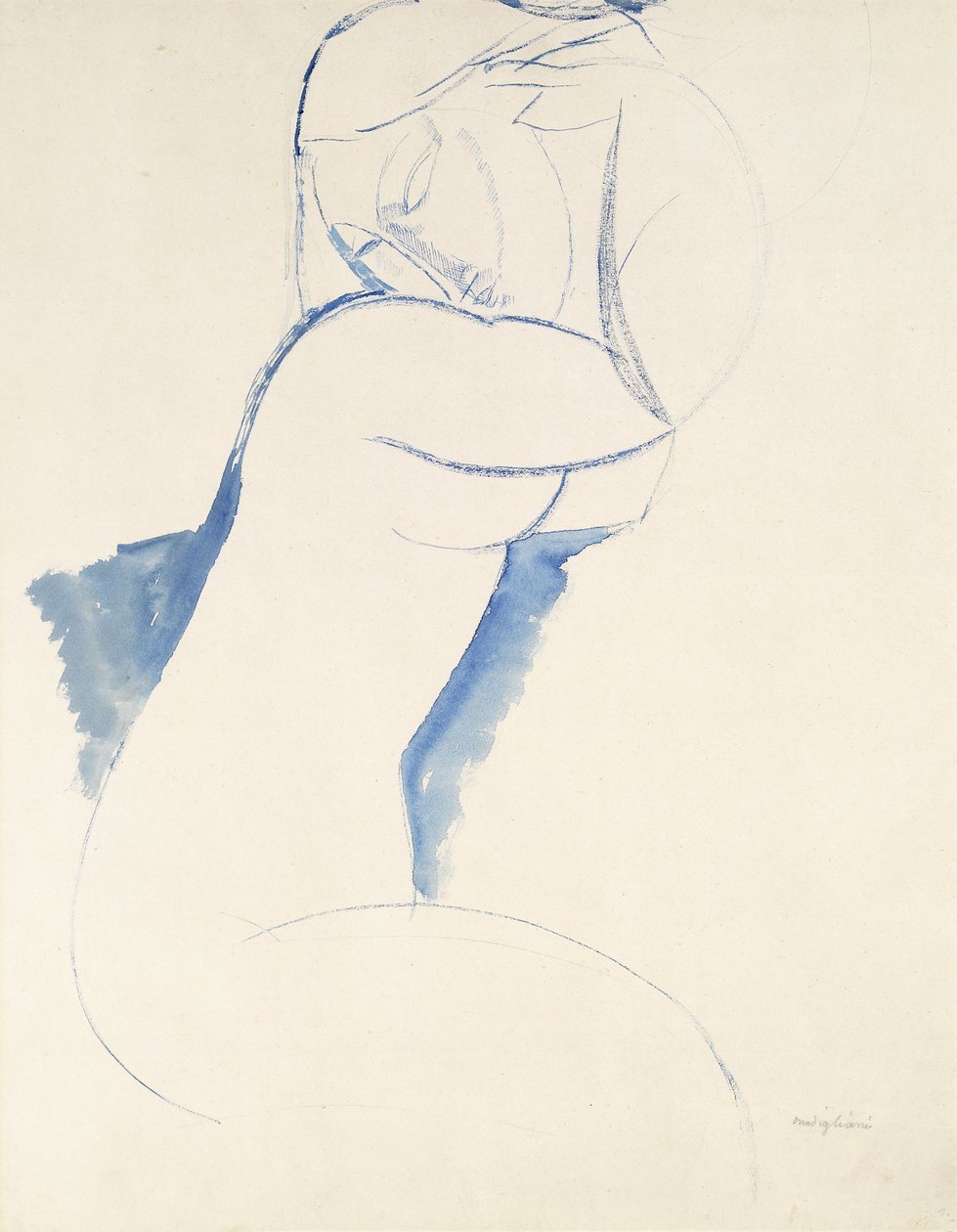 Karyatide, ca. 1913 von Amedeo Modigliani
