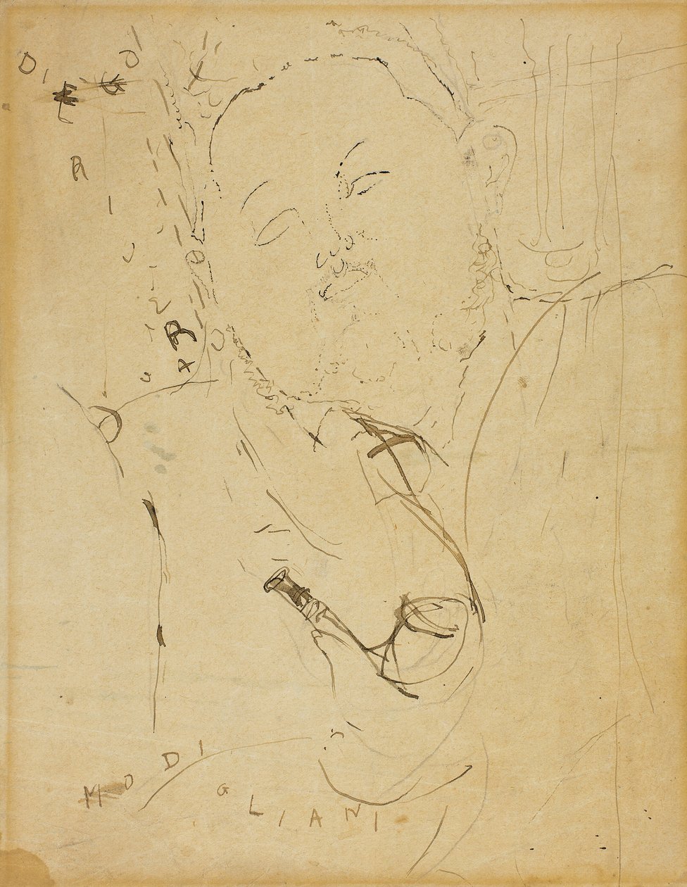 Diego Rivera, 1915 von Amedeo Modigliani