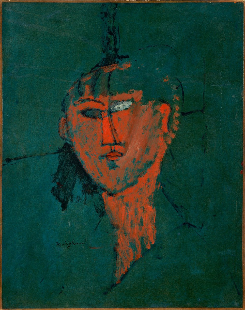 Roter Kopf von Amedeo Modigliani