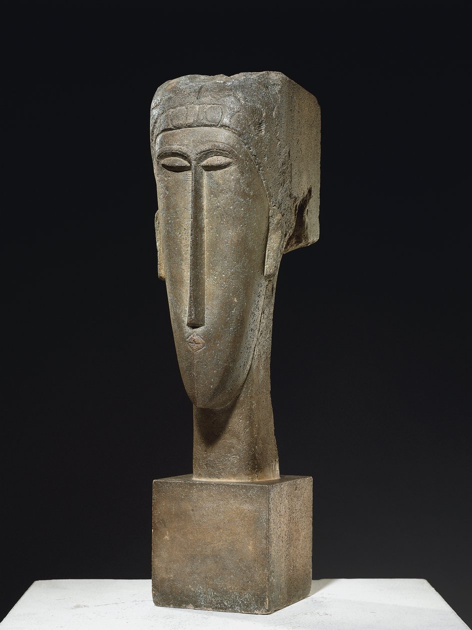 Kopf, ca. 1910-12 von Amedeo Modigliani