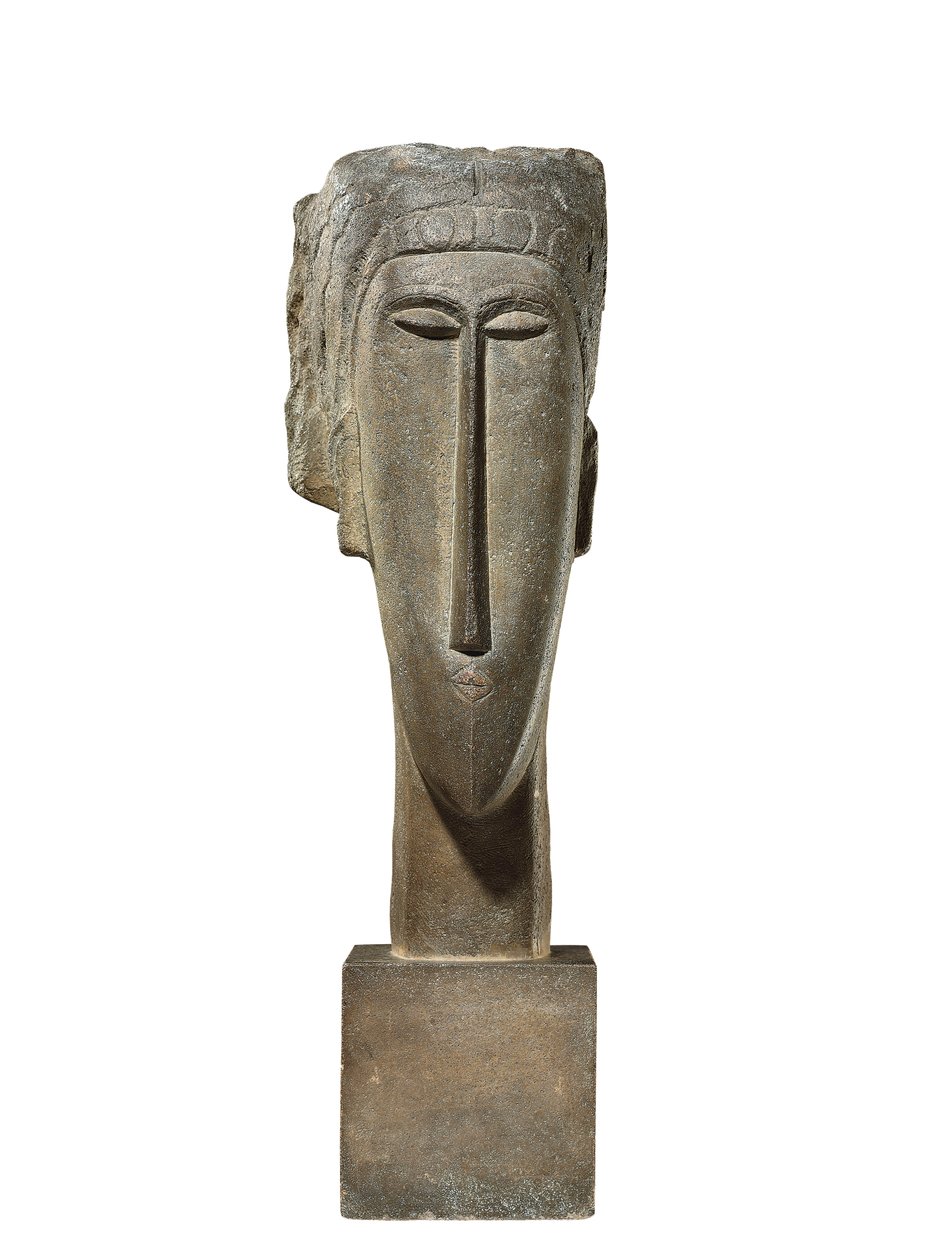 Kopf, ca. 1910-12 von Amedeo Modigliani