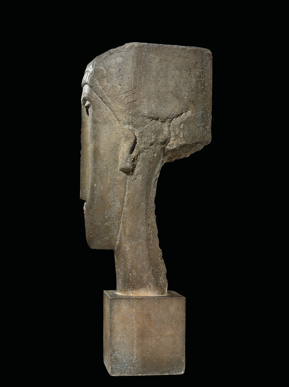 Kopf, ca. 1910-12 von Amedeo Modigliani