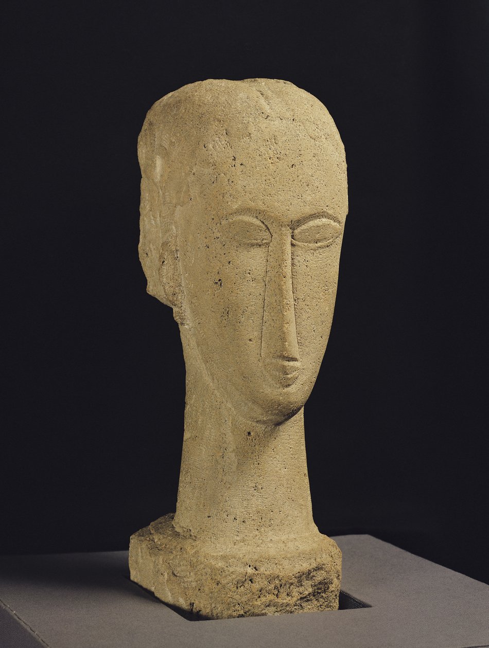 Kopf, ca. 1911-12 von Amedeo Modigliani