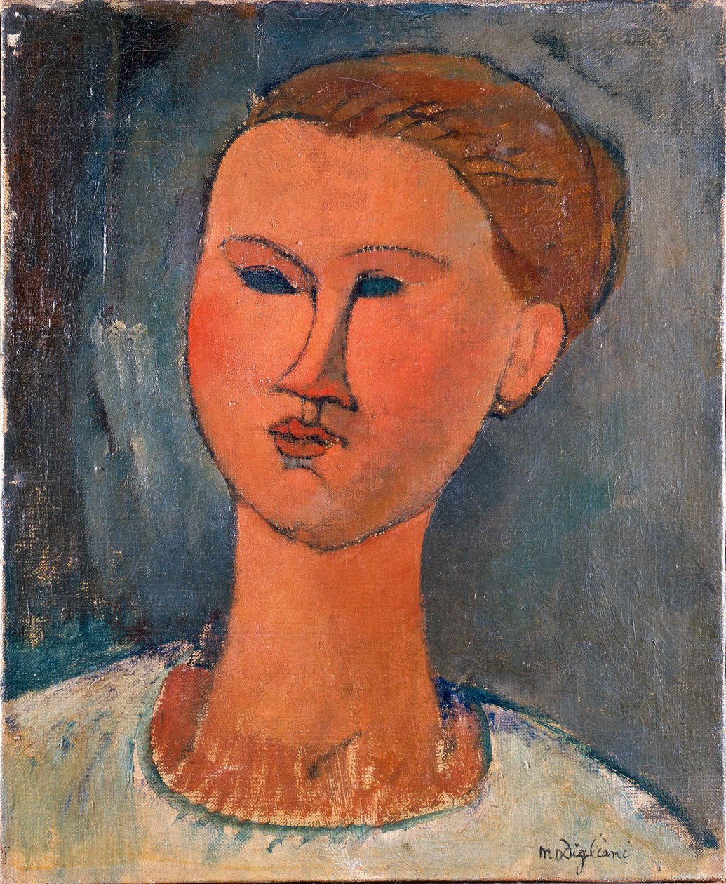 Kopf einer jungen Frau von Amedeo Modigliani