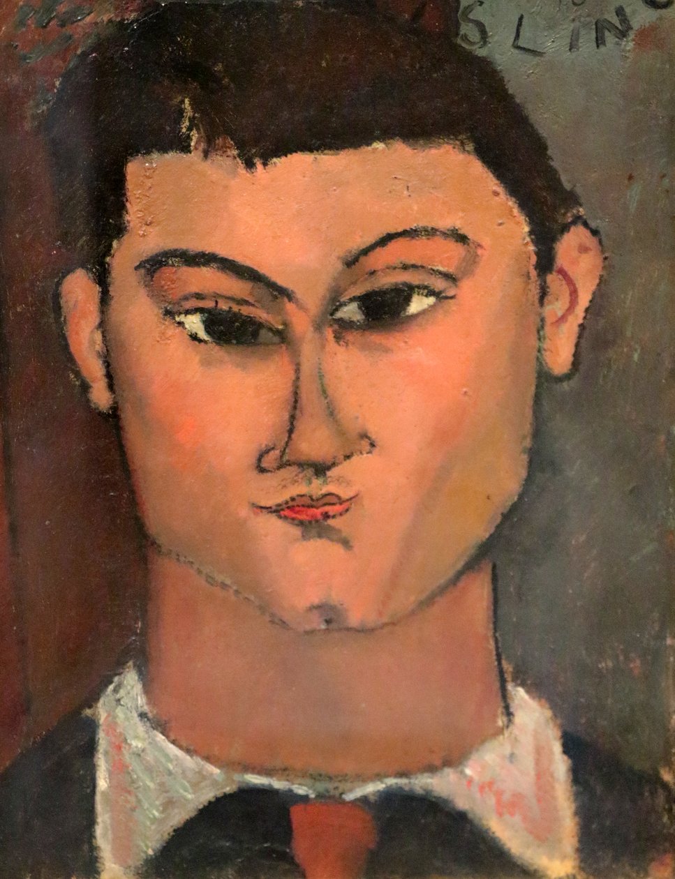 Porträt des Malers Moisè Kisling von Amedeo Modigliani