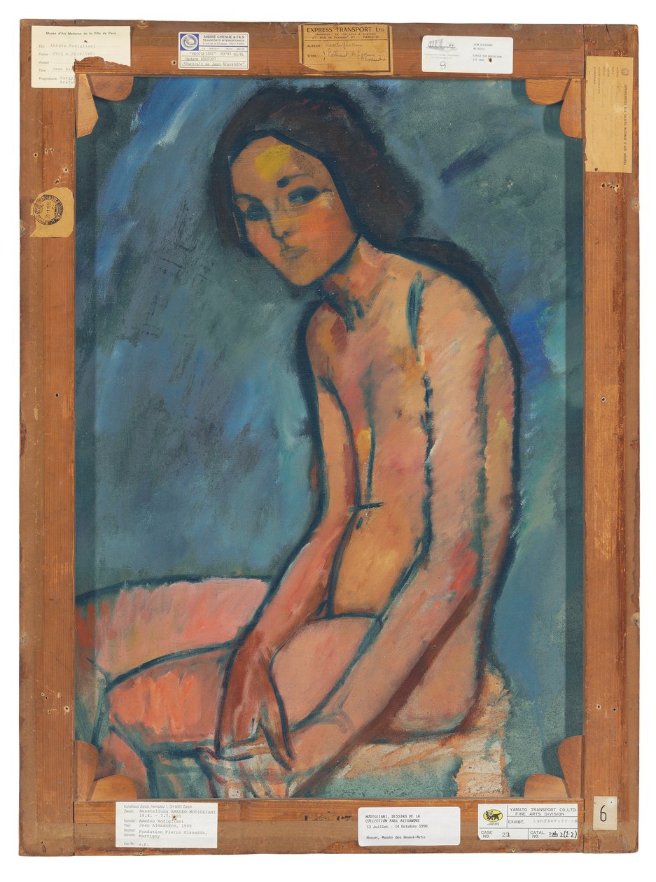 Sitzender Akt, um 1909 von Amedeo Modigliani