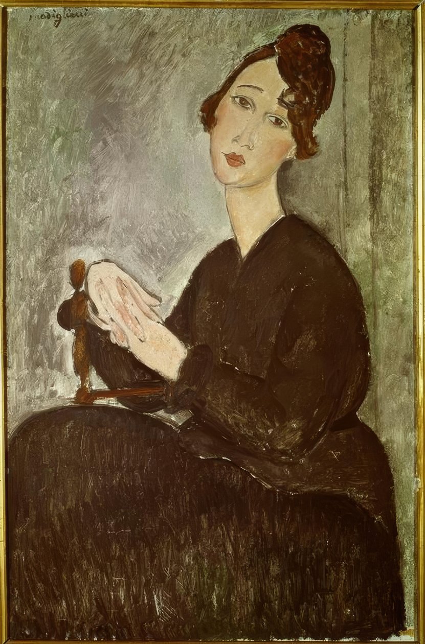 Porträt von Dédie (Odette Hayden) von Amedeo Modigliani