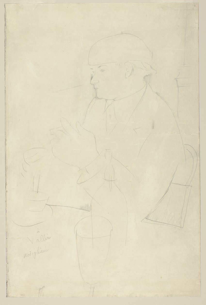 Porträt von Vallin von Amedeo Modigliani